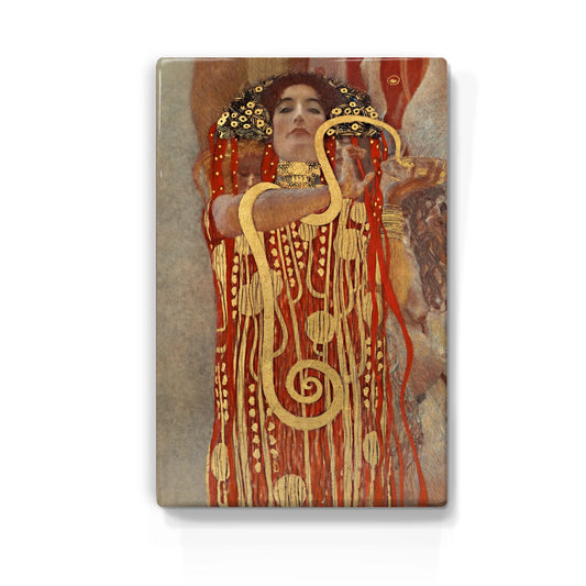 299. Hygieia - Gustav Klimt op houten paneel(tje) klein
