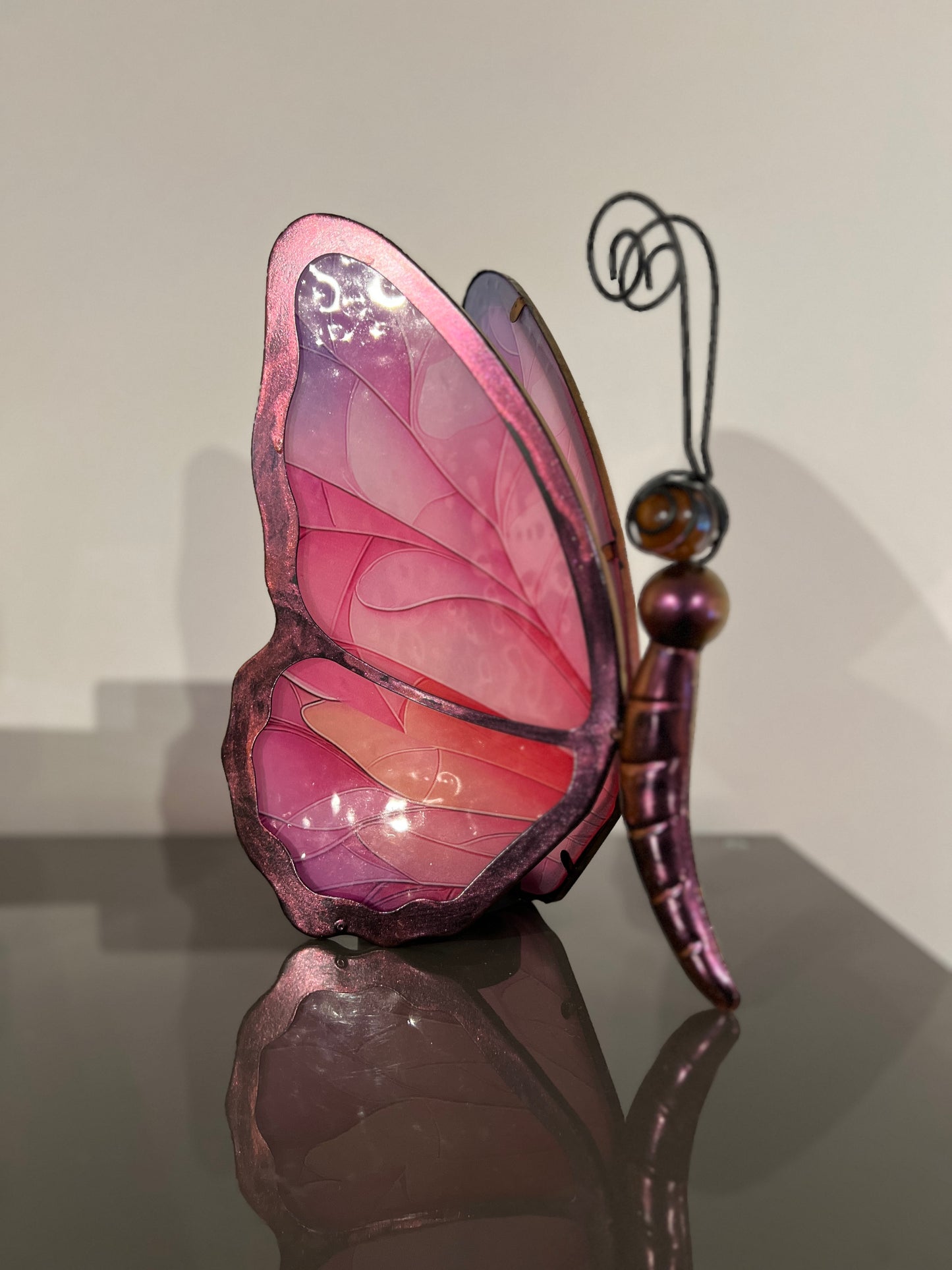 Vlinder lamp – roze