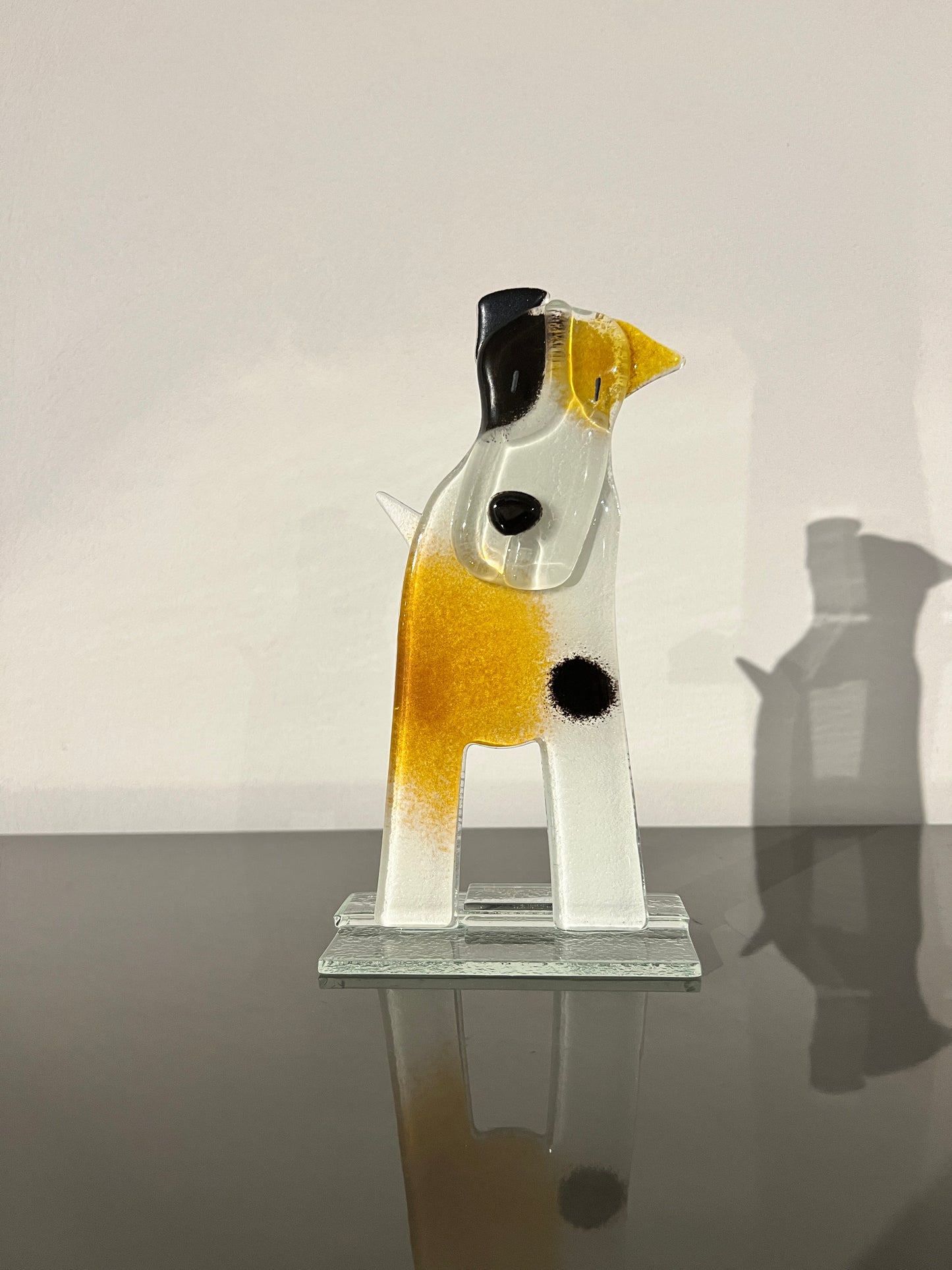 Glazen terriër – decoratief glaskunst object