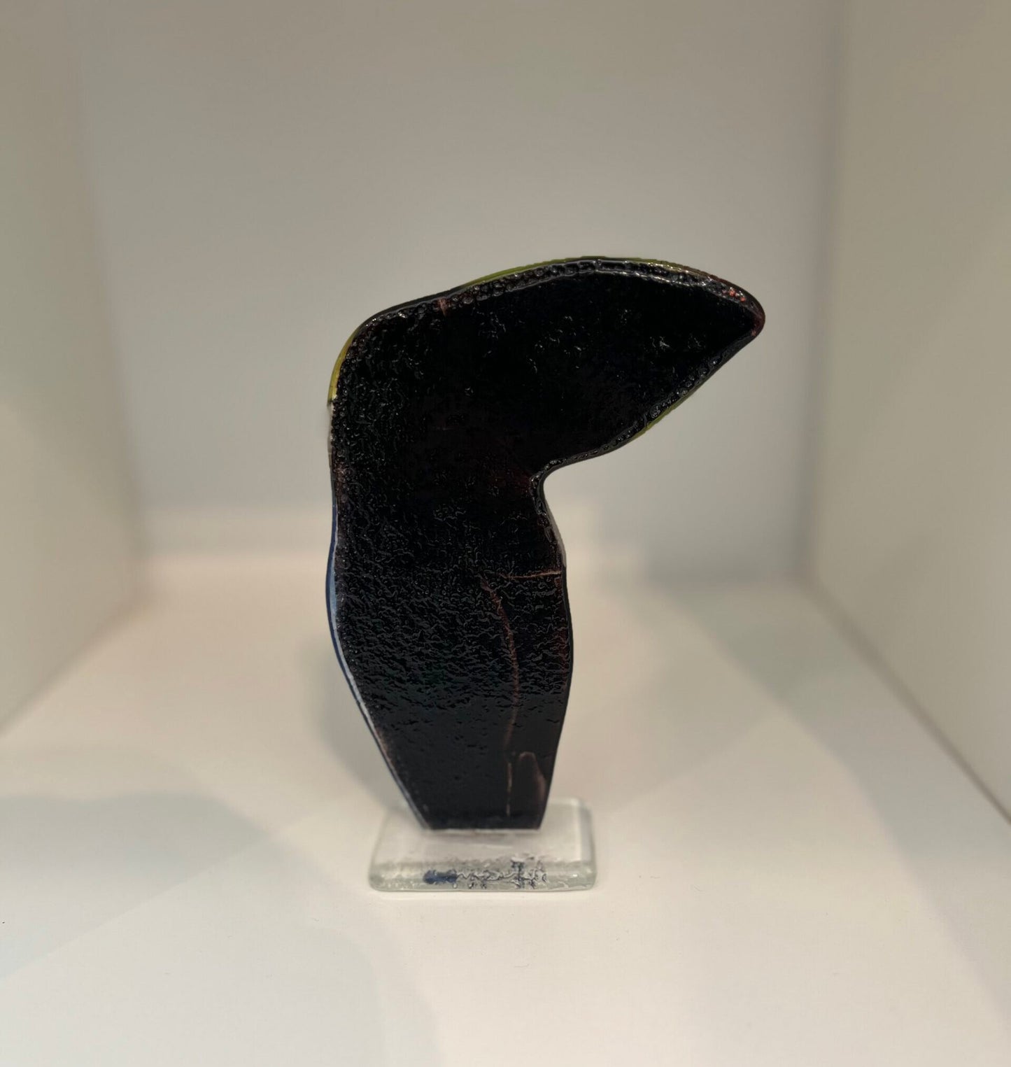 Glazen Habrat Toekan rood/oranje