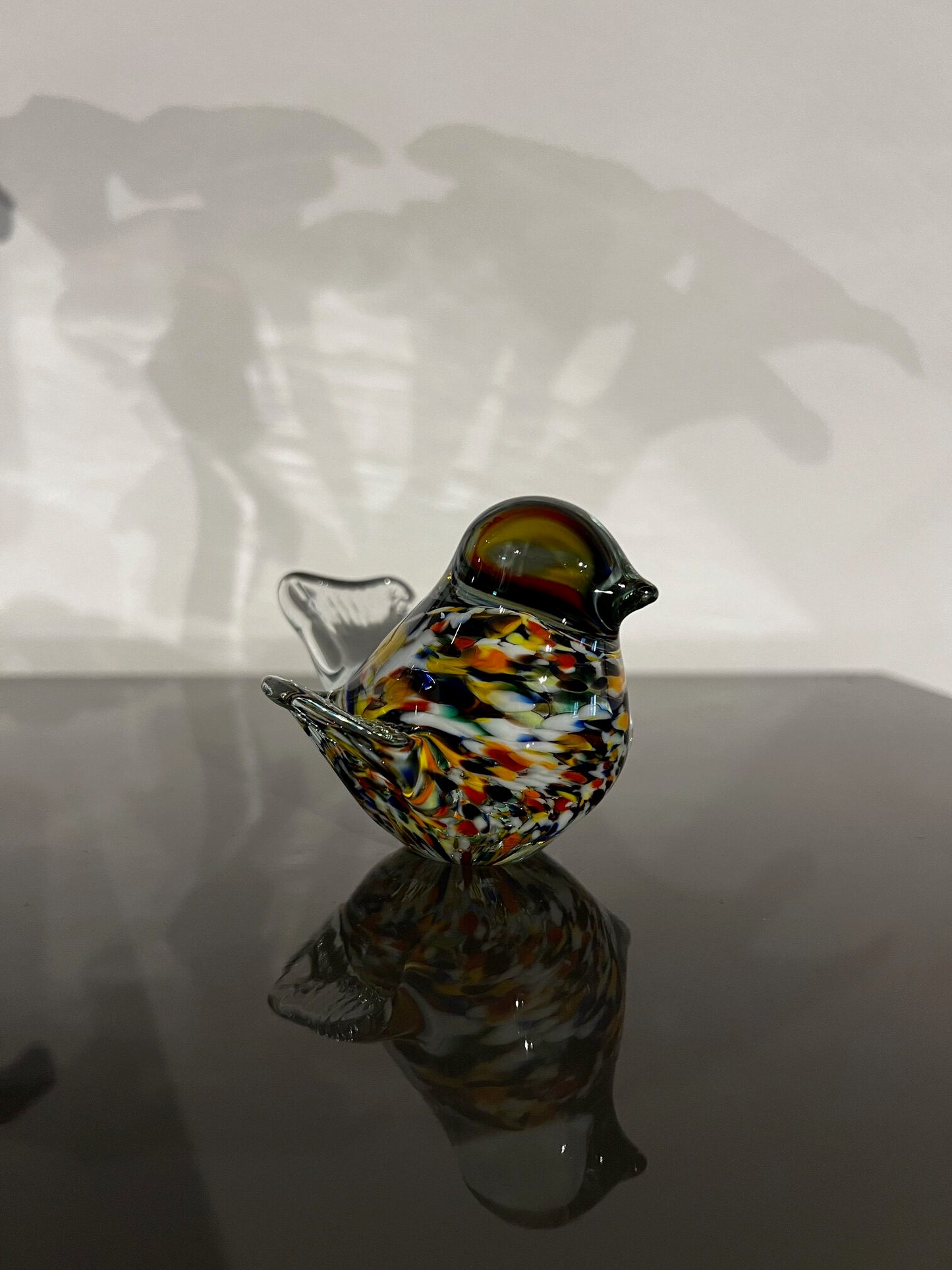 Glaskunst, multicolor vogeltje