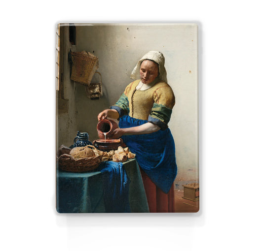 020. Melkmeisje - Johannes Vermeer op houten paneel(tje) klein