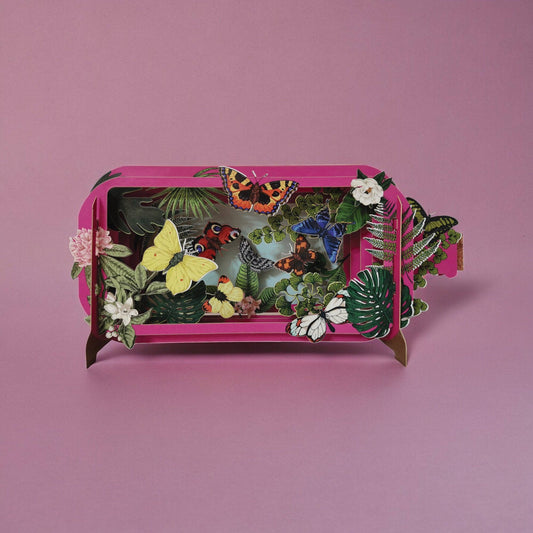 Vlinders pop-up kaart