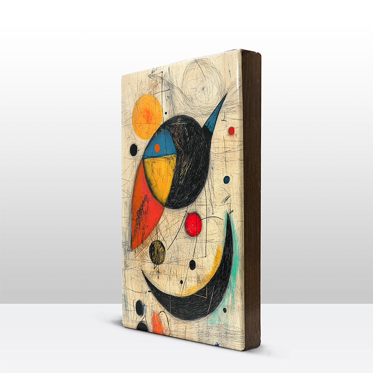 Artchoices exclusive: 129. AC 4 op houten paneel(tje) groot