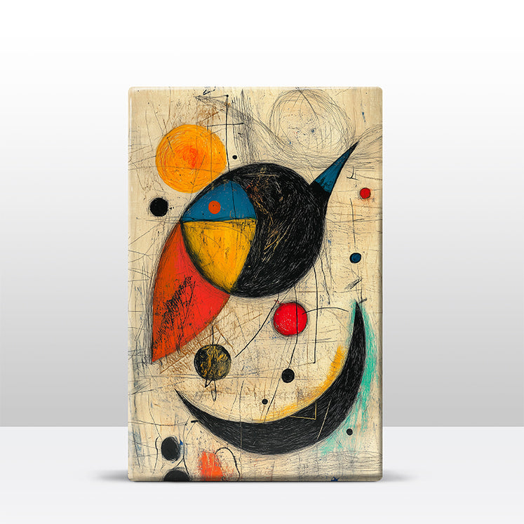 Artchoices exclusive: 129. AC 4 op houten paneel(tje) groot