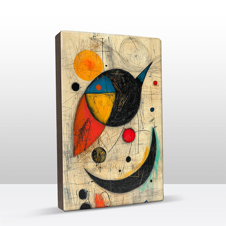 Artchoices exclusive: 129. AC 4 op houten paneel(tje) groot