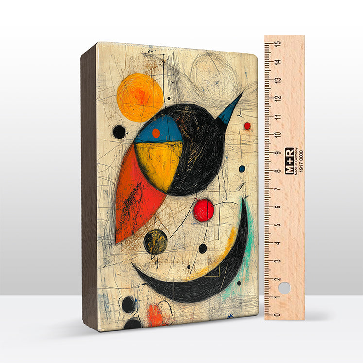 Artchoices exclusive: 129. AC 4 op houten paneel(tje) groot