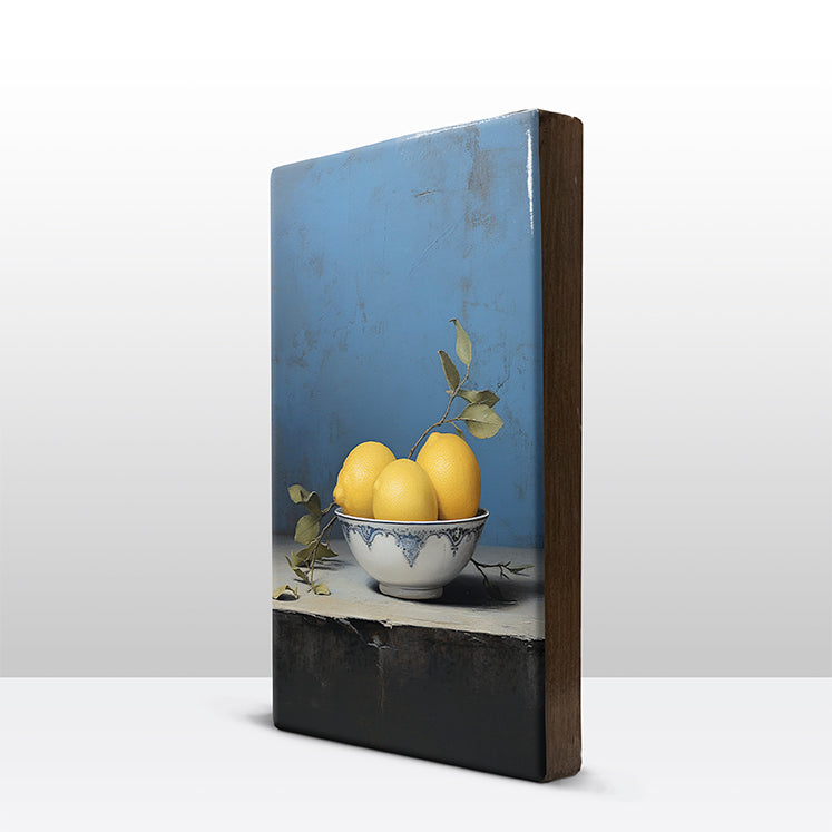 Artchoices exclusive: 177. Stilleven citrusvruchten op houten paneel(tje) klein