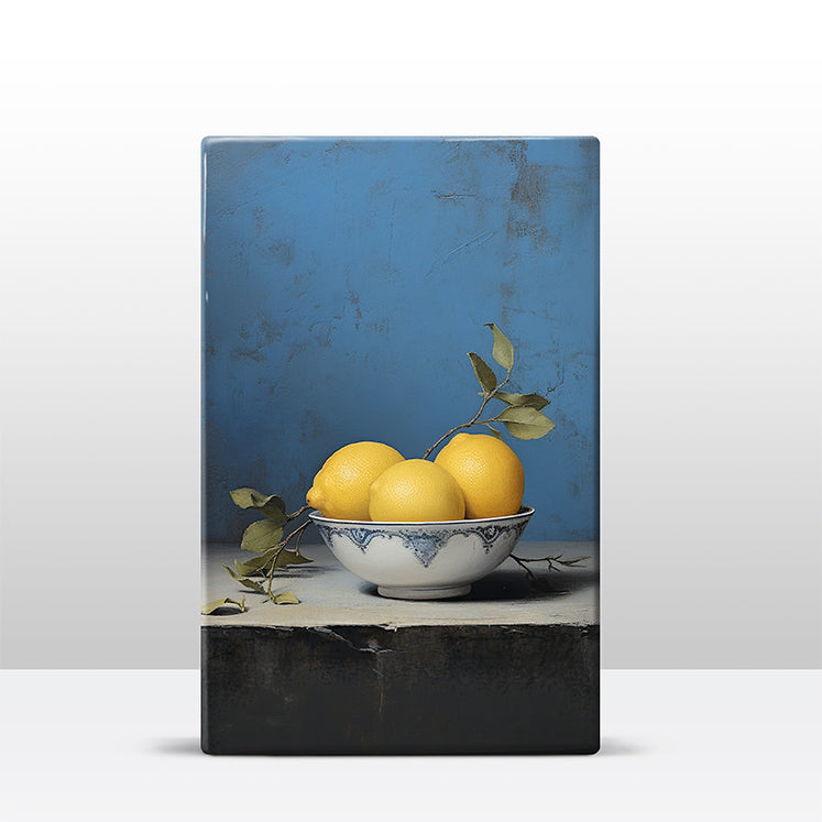 Artchoices exclusive: 177. Stilleven citrusvruchten op houten paneel(tje) klein