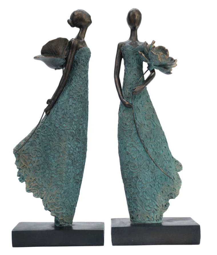 Aurélie – Elegante Sculptuur met Bloem