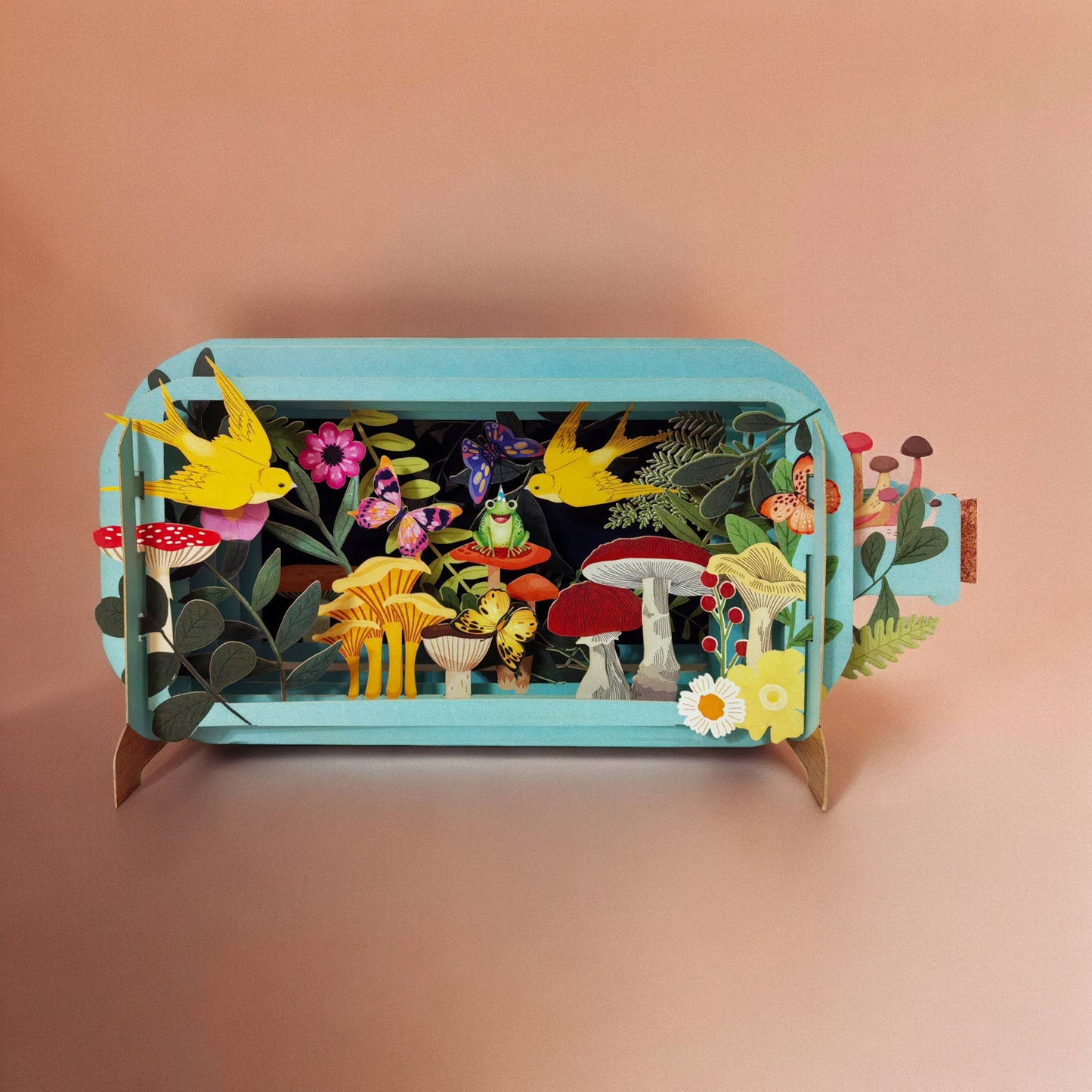 Kikkerbericht in een Fles Pop-up Wenskaart