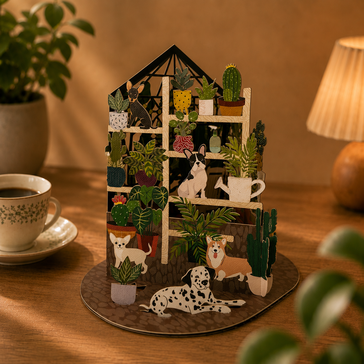 Botanische huisdieren pop-upkaart: Standaard titel