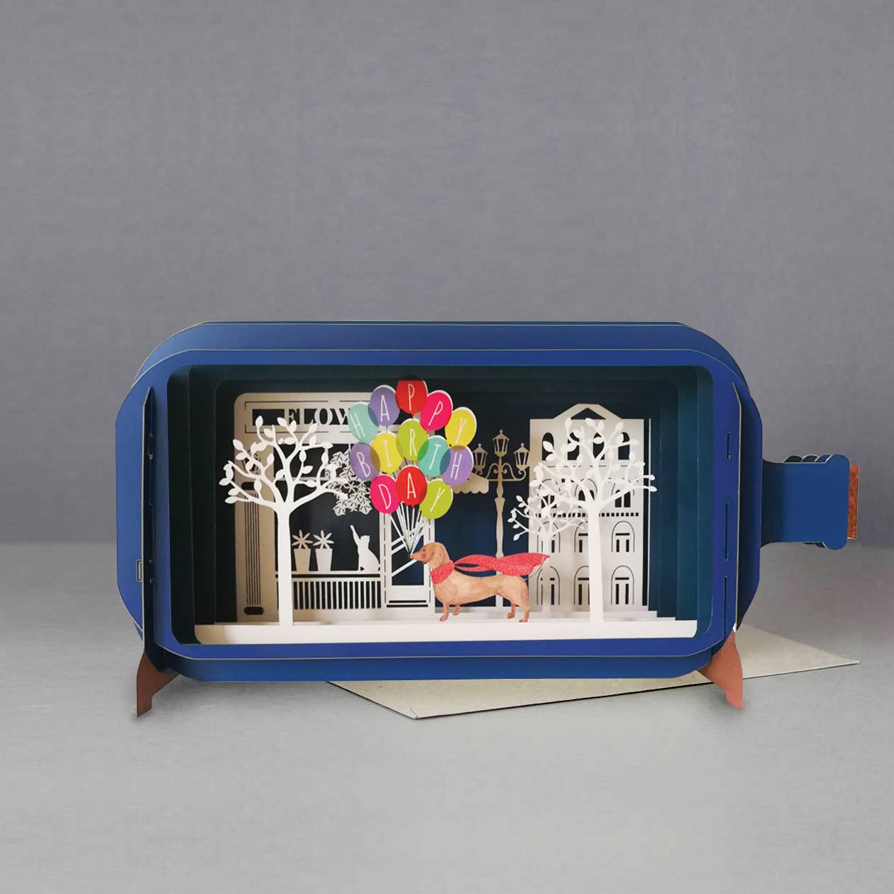 3D-kaart Bericht in een Fles