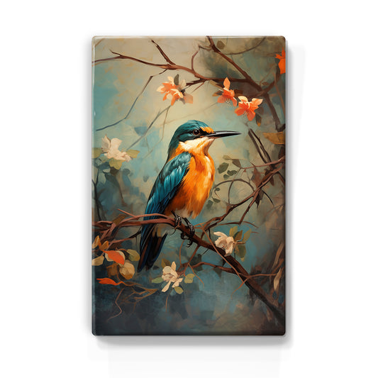 Artchoices exclusive: 052. IJsvogel op houten paneel(tje) klein