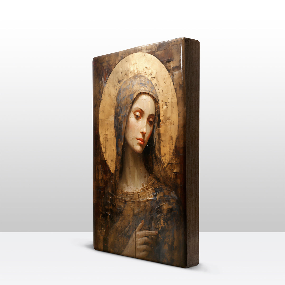 Artchoices exclusive: 057. Icon with gold mosaic beautifully op houten paneel(tje) klein