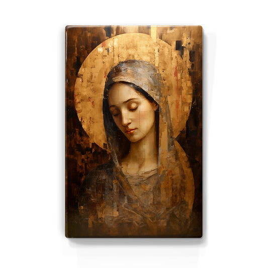 Artchoices exclusive: 058. Icon with gold mosaic beautifully op houten paneel(tje) klein