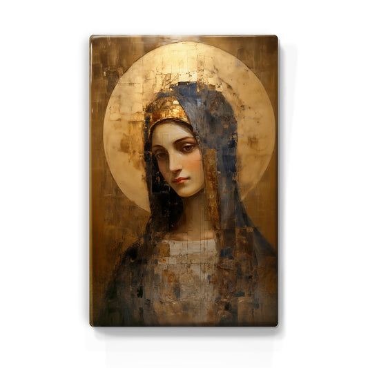 Artchoices exclusive: 059. Icon with gold mosaic beautifully op houten paneel(tje) klein
