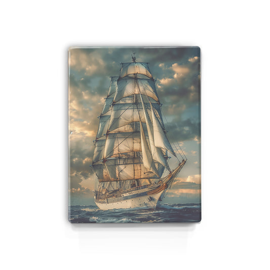 Artchoices exclusive: 066. Schip op houten paneel(tje) klein