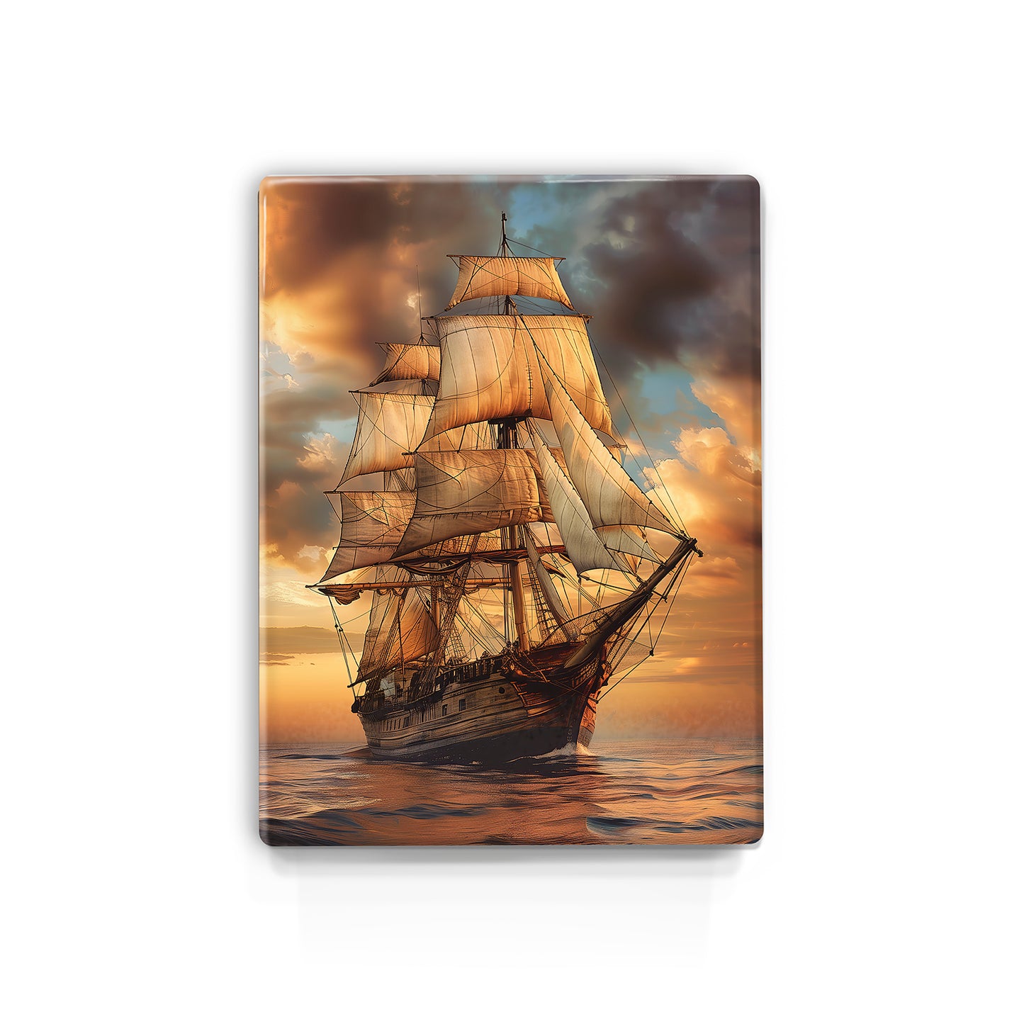 Artchoices exclusive: 067. Schip op houten paneel(tje) klein