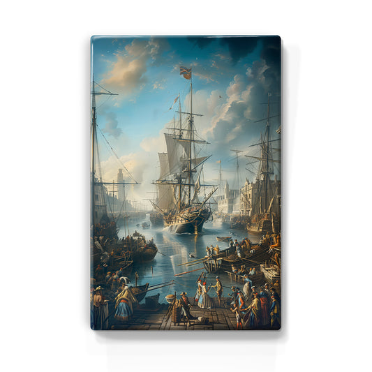 Artchoices exclusive: 073. Schip op houten paneel(tje) klein