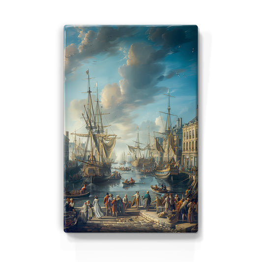 Artchoices exclusive: 074. Schip op houten paneel(tje) klein