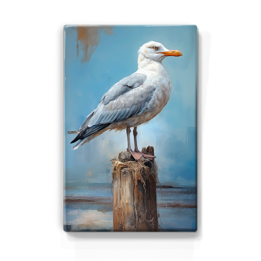 Artchoices exclusive: 082. Zeemeeuw op houten paneel(tje) klein
