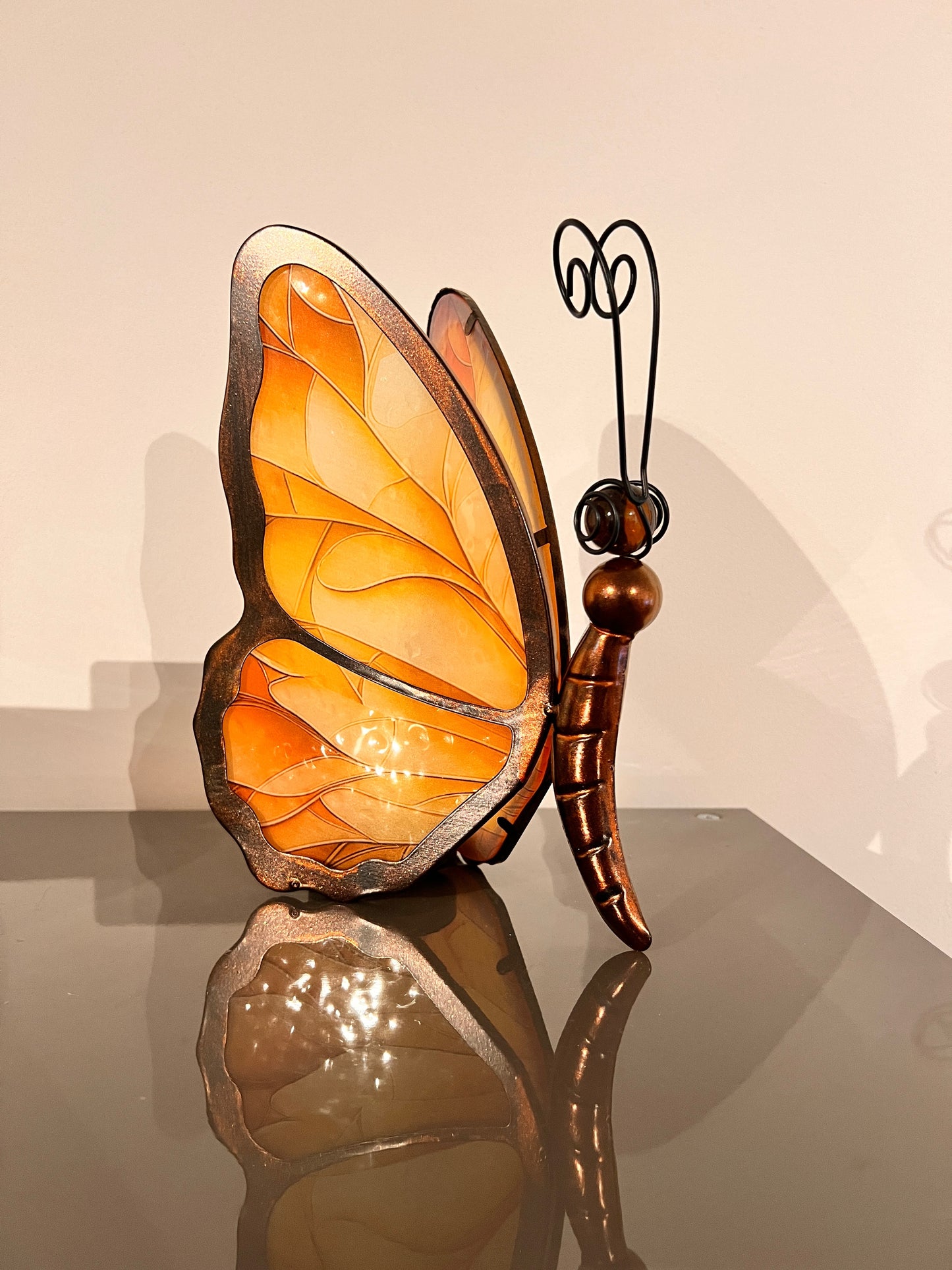 Vlinder – oranje/amber