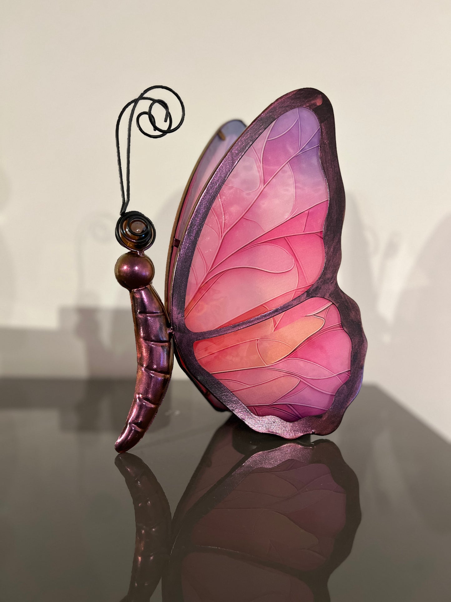 Vlinder lamp – roze