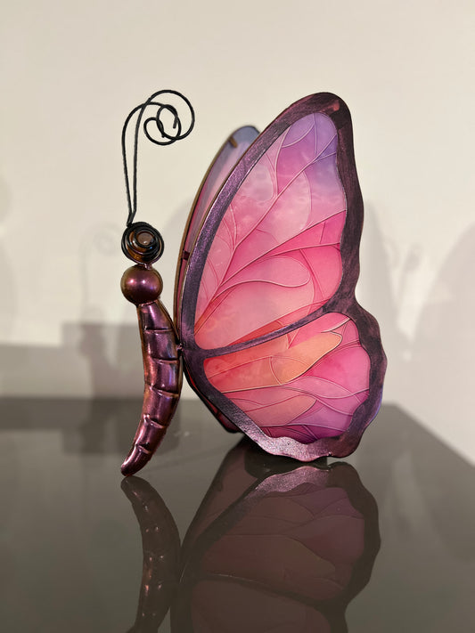 Vlinder lamp – roze