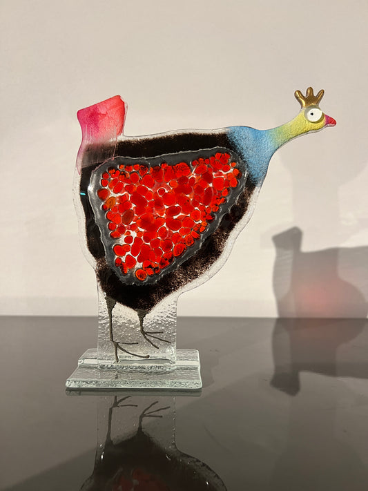 Parelhoen - Gertrude - Rood