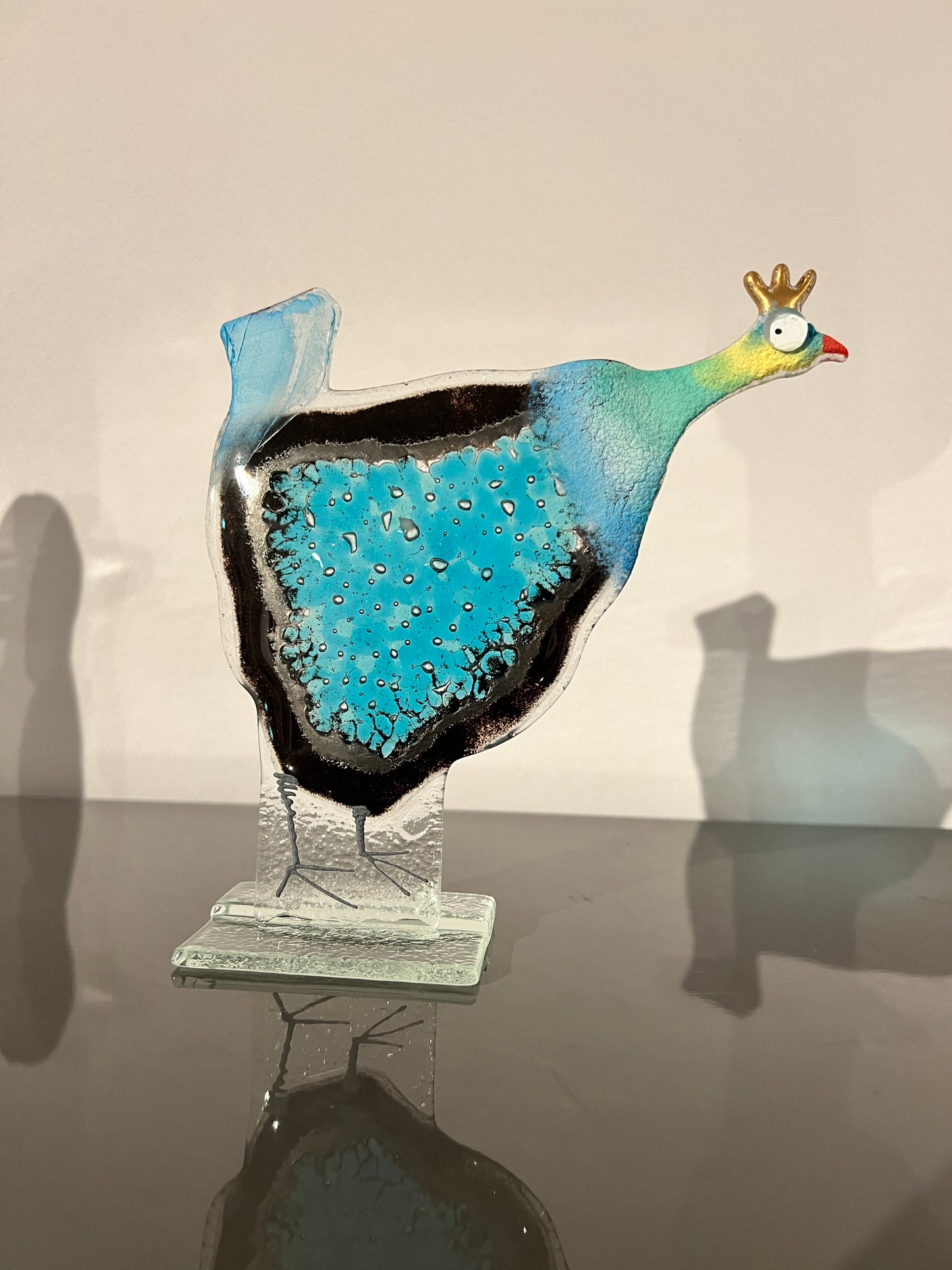 Parelhoen - George - Blauw