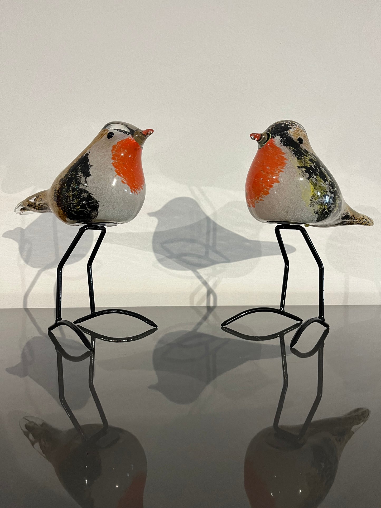 Glazen vogel roodborstje