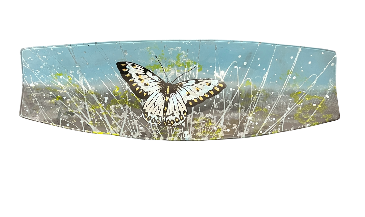 Glazen schaal – vlinder (rechthoek)