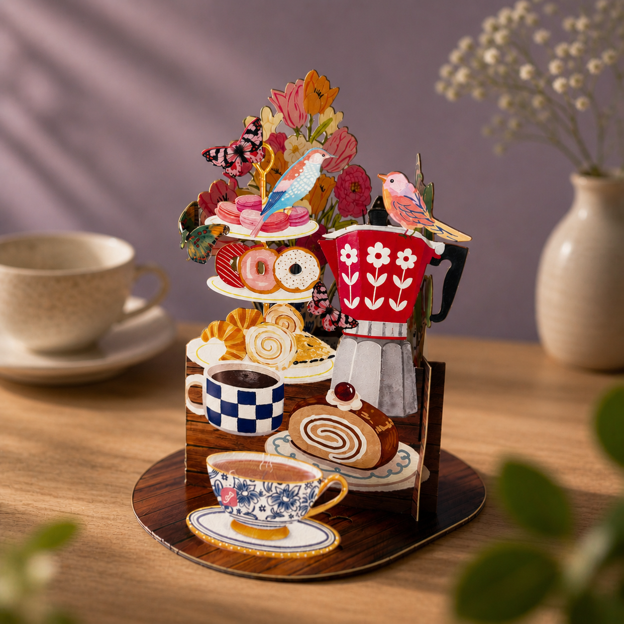 Thee & Traktaties Pop-upkaart: Standaard titel