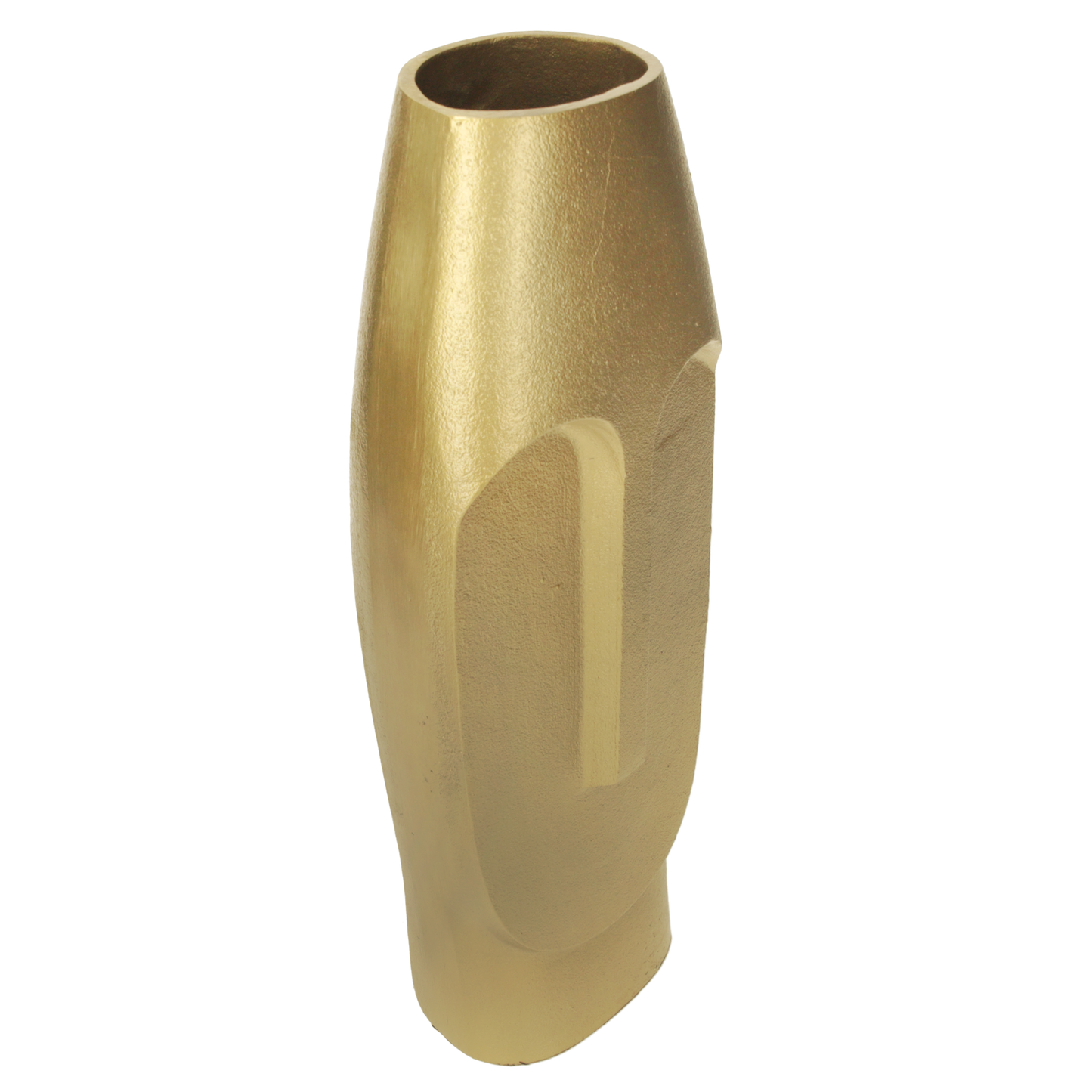 Gold Brancusi-vaas van metaal h 38x14x12 cm