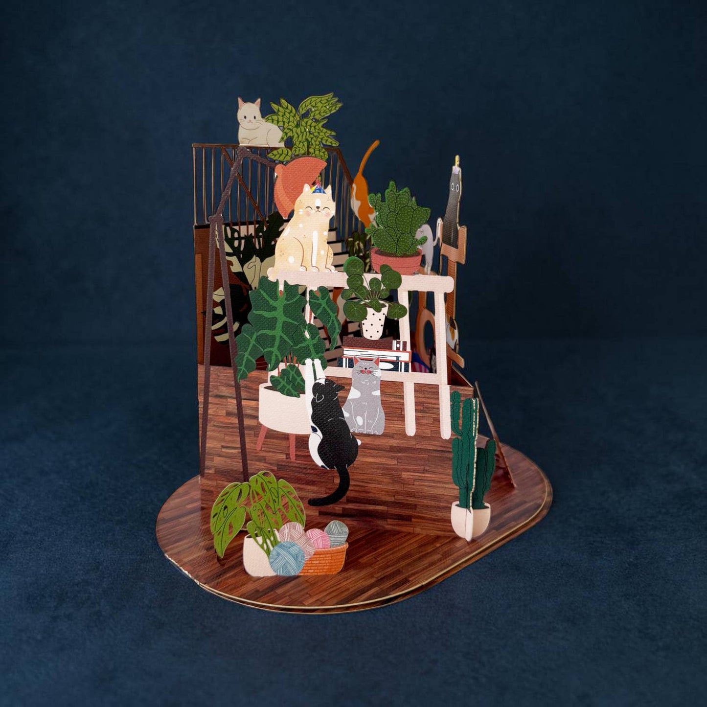 Katten & Planten pop-upkaart: Standaard titel